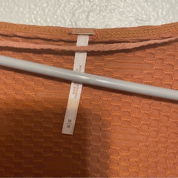 Free People Penny Plunge Neck Stretch Cotton Top NWT​​​​ - Picture 5 of 9